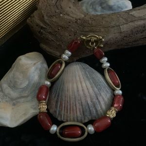 ❣️ Red Jasper Handmade Bracelet - Strength , Honesty, Stability - BOGO Half Off